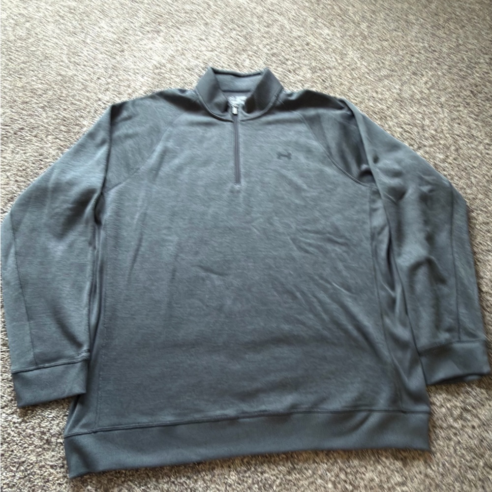 Under Armour Men's Dark Gray Half-Zip Sweater-3XL